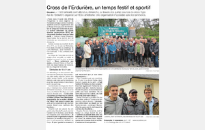 Article Ouest France du 9 novembre 2018